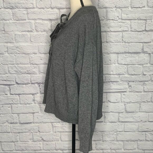 Rails Cashmere Wool Blend Olivia Lace Up Sweater C32 - Picture 4 of 14